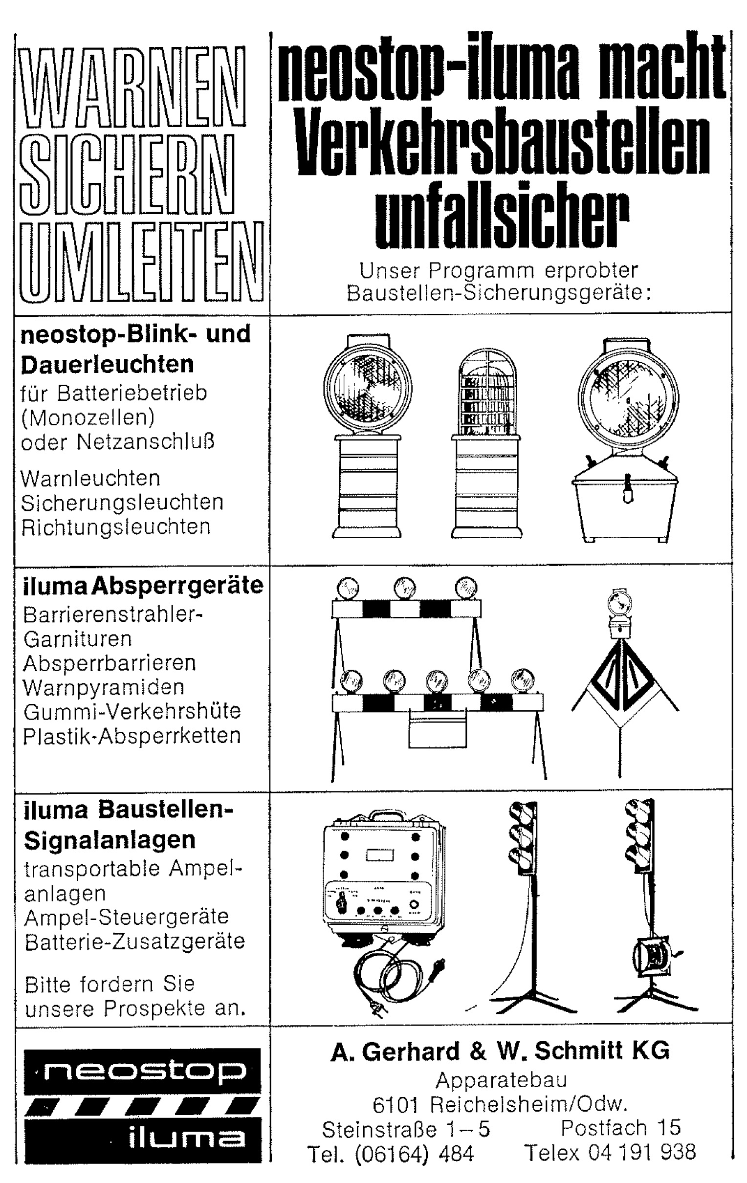 lampe Neostop Baustellenlampe Neostop